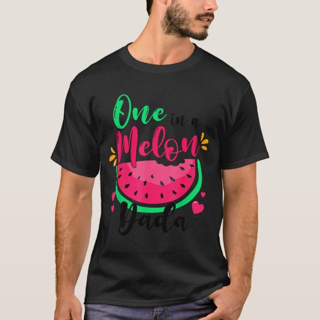 One In A Melon Dada Summer Birthday Party Matching T Shirt (Framsida)