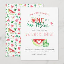 One In A Melon | Första födelsedagen med vattenmel