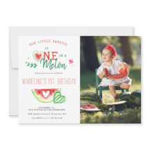 One In A Melon | Första födelsedagsinbjudan till v