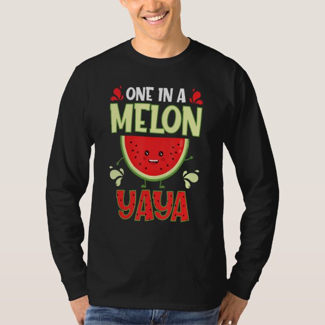 One In A Melon Yaya  Watermelon Family Matching T Shirt (Framsida)