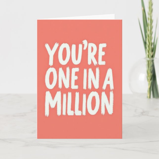 One In A Million Kort Meddelande Kort (Framsida)
