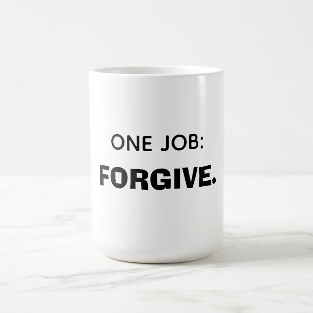 One job: Forgive Kaffemugg (Center)
