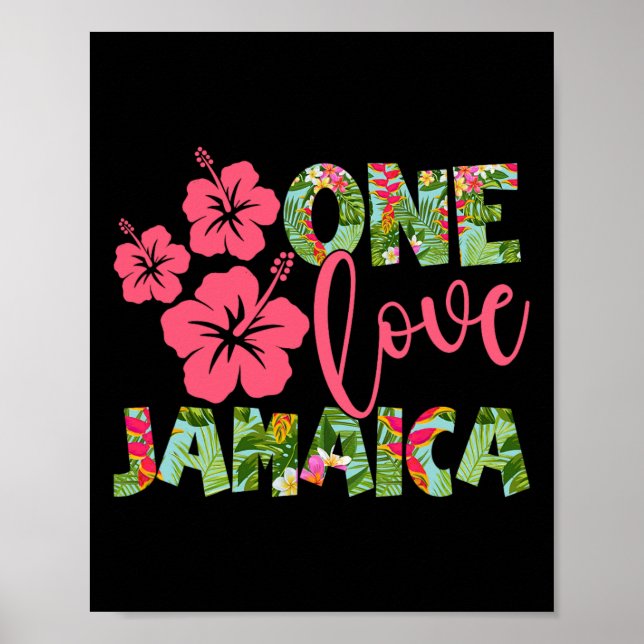One Kärlek Jamaica 2025 Caribbean Vacation Theme F Poster (Framsidan)