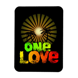 One kärlek Jamaica Magnet
