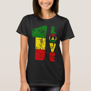 One Kärlek Jamaica Rasta Reggae Music Caribbean Pr T Shirt