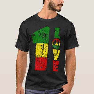 One Kärlek Jamaica Rasta Reggae Music Caribbean Pr T Shirt