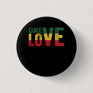 One Kärlek Jamaican Rasta Reggae Knapp