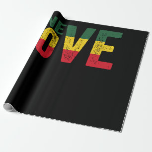 One Kärlek Jamaican Rasta Reggae Presentpapper