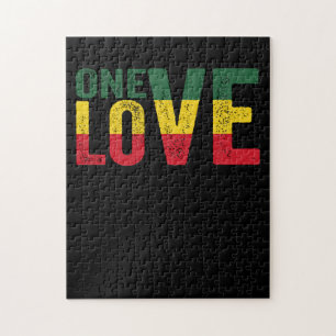 One Kärlek Jamaican Rasta Reggae Pussel