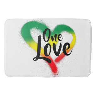 One Kärlek One Heart Reggae Vibes Badrumsmatta