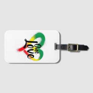 One Kärlek One Heart Reggae Vibes Bagagebricka