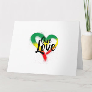 One Kärlek One Heart Reggae Vibes Kort