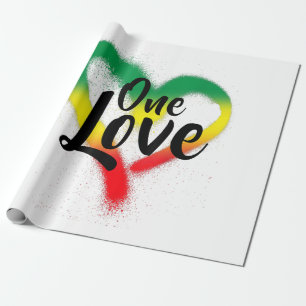 One Kärlek One Heart Reggae Vibes Presentpapper
