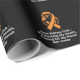 One Kidney Club Hälsopropaganda & Planetmedvetenhe Presentpapper