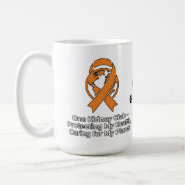 One Kidney Club Health Advocacy & Planet Awareness Kaffemugg