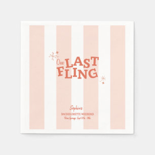 One Last Fling Bachelorette Pappersservett