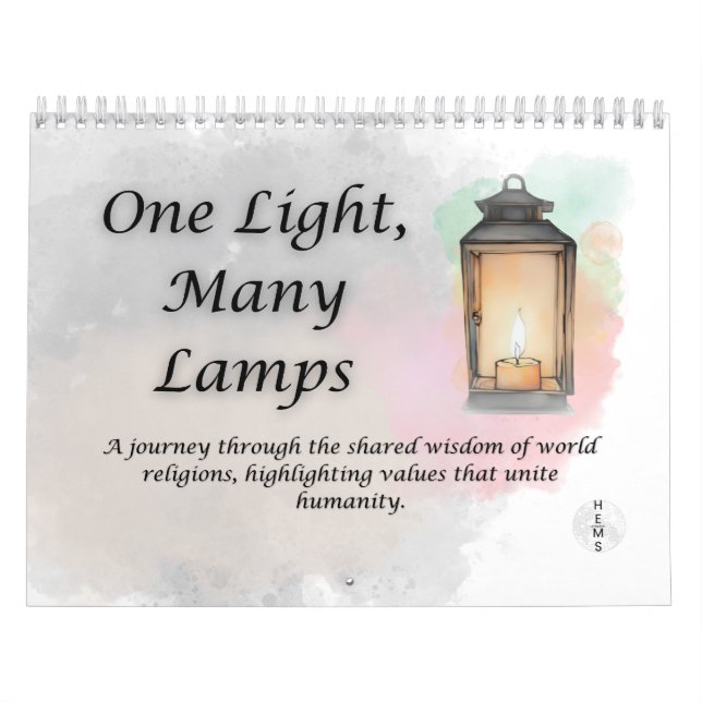 "One Light, Many Lamps: Unity in Diversity" Kalender (Omslag)