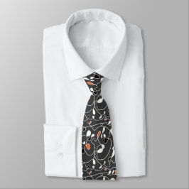 One Line Mönster Line Art Neck Tie Slips