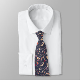 One Line Mönster Line Art Neck Tie Slips