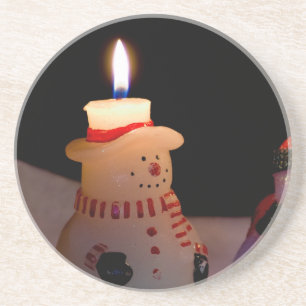 One Lit Snögubbe Underlägg Sandsten