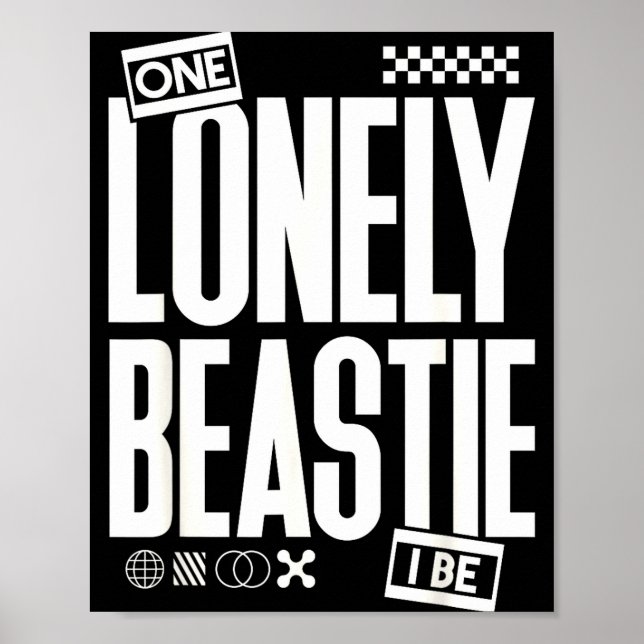 One Lonely Ie I Be Funny Quote Sarcastic Retro Hum Poster (Framsidan)