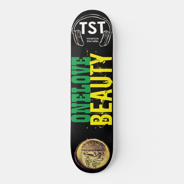 ONE LOVE BEAUTY Skateboard (Framsida)
