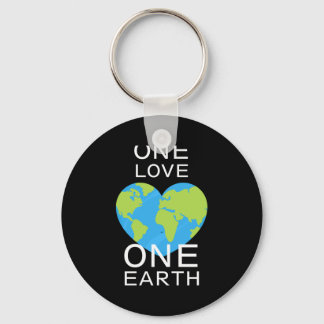 One Love One Earth Earth Day Save Our Planet T Shi Nyckelring