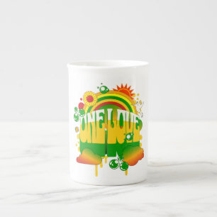 One Love Örtte Specialmugg Benporslin Mugg