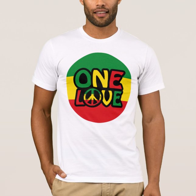 One Love Reggae T Shirt (Framsida)
