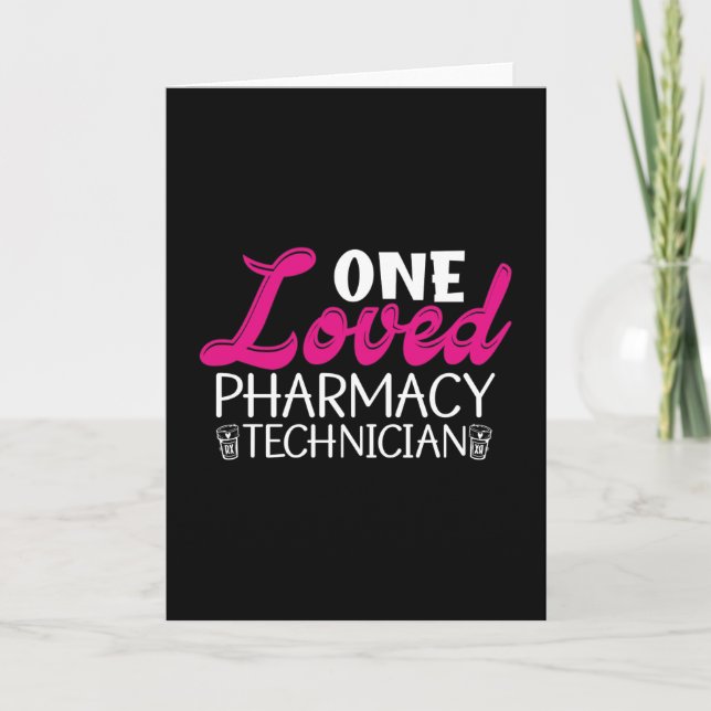 One Loved Pharmacy Technician Medicine Pharmacist Kort (Framsida)