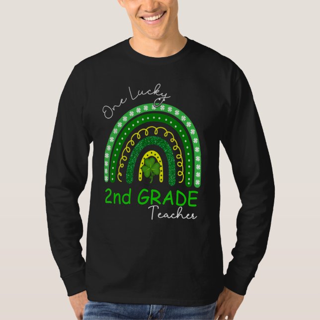 One Lucky 2nd Grade Teacher St Patrick's Day 2023  T Shirt (Framsida)