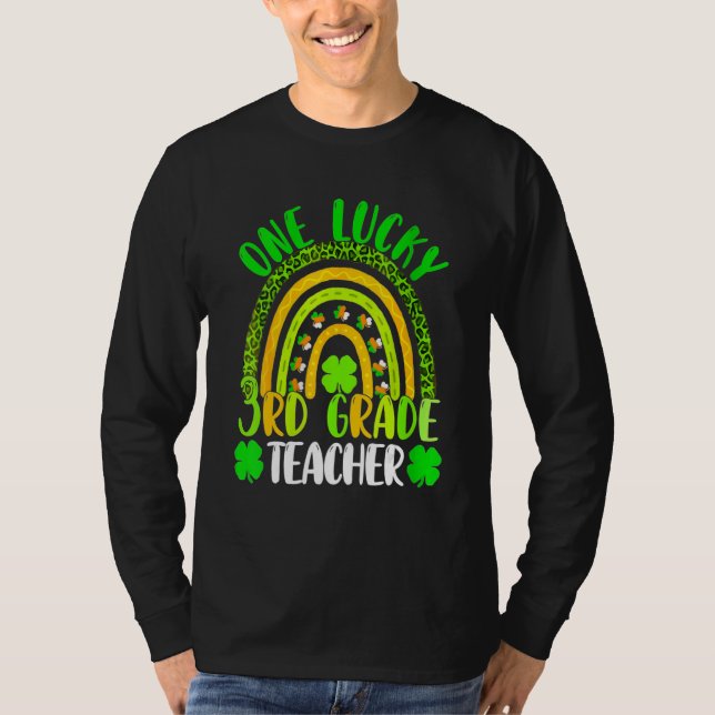 One Lucky 3rd Grade Teacher St. Patrick's Day 2023 T Shirt (Framsida)