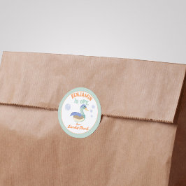 One Lucky Anka & Bubbles First Birthday Pastel Runt Klistermärke