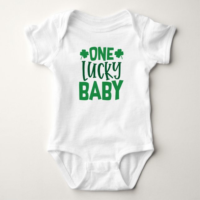 One Lucky Baby T Shirt (Framsida)