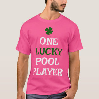 One Lucky Bassäng Player St patrick's day Irish Bi T Shirt