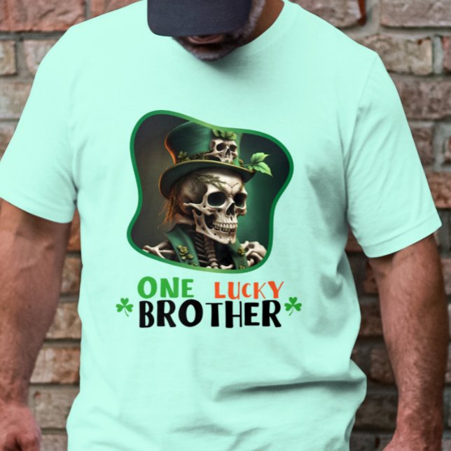 One Lucky Brother - Shimmering Shamrock T Shirt (Skapare uppladdad)