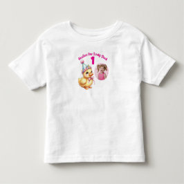One Lucky Duck 1-årspresent för foto T Shirt
