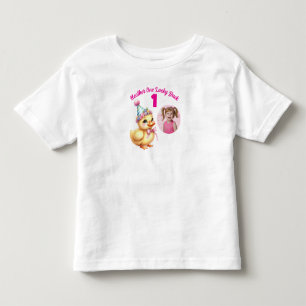 One Lucky Duck 1-årspresent för foto T Shirt