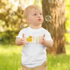 One Lucky Duck First Birthday Shirt T