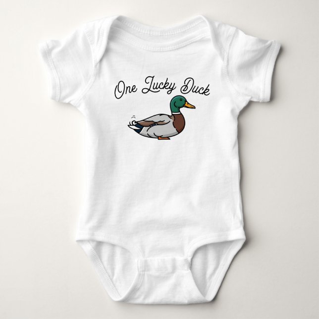 One Lucky Duck gräsandbodys T Shirt (Framsida)