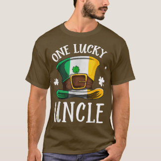 One Lucky farbror Ireland Flagga St patrick's day  T Shirt