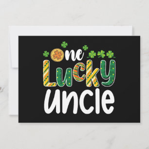 One Lucky farbror Matching Family St patrick's day Inbjudningar