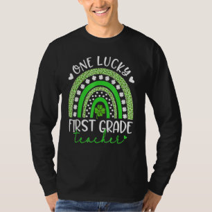 One Lucky First Klass Lärare Lycklig St Patrick's  T Shirt