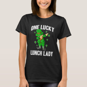 One Lucky Lunch Dam St patricks day Dabbing Lepre T Shirt