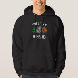 One Lucky Make St patrick's day Irish Flagga Plai Hoodie