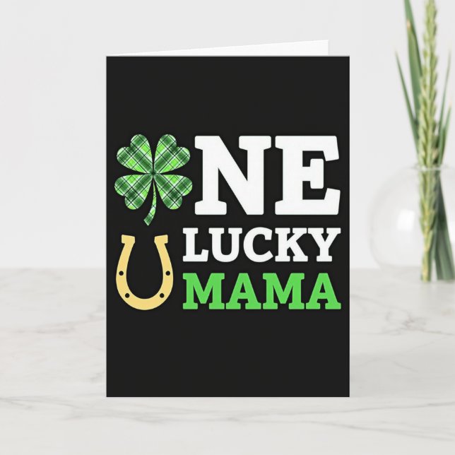 One Lucky Mama Tur-Kort Kort (Framsida)