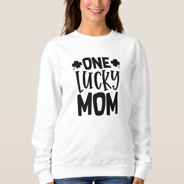 One Lucky Mamma T Shirt (Framsida)