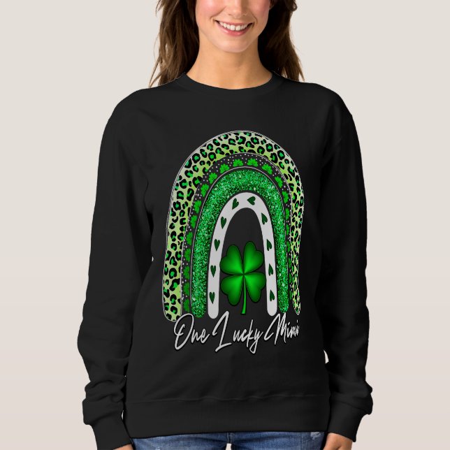 One Lucky Mimi Matching Family St Patricks Day Mim T Shirt (Framsida)