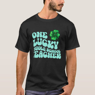 One Lucky Mitten School Teacher St patrick's day T Shirt