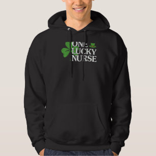 One Lucky Nurse St patricks day Nurse Hoodie